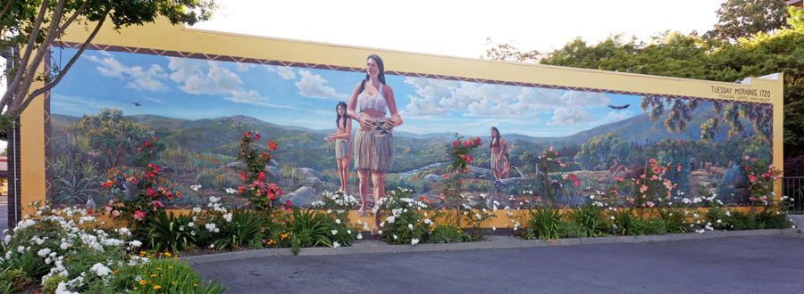 Native American Mural in Downtown Napa (Tribute to the Mishewal Wappo Tribe)