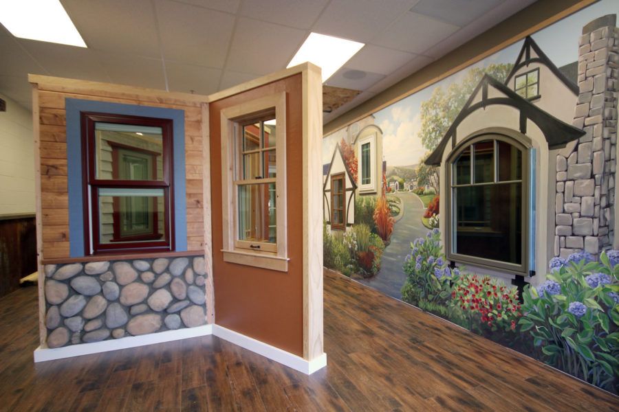 Showroom Mural for Pella Doors and Windows of Northern California