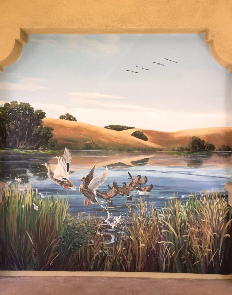 Duck mural in Northern California