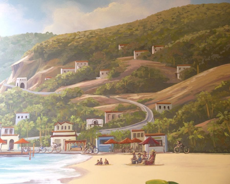 Mexico Coastal Town Mural Painted in San Jose, California