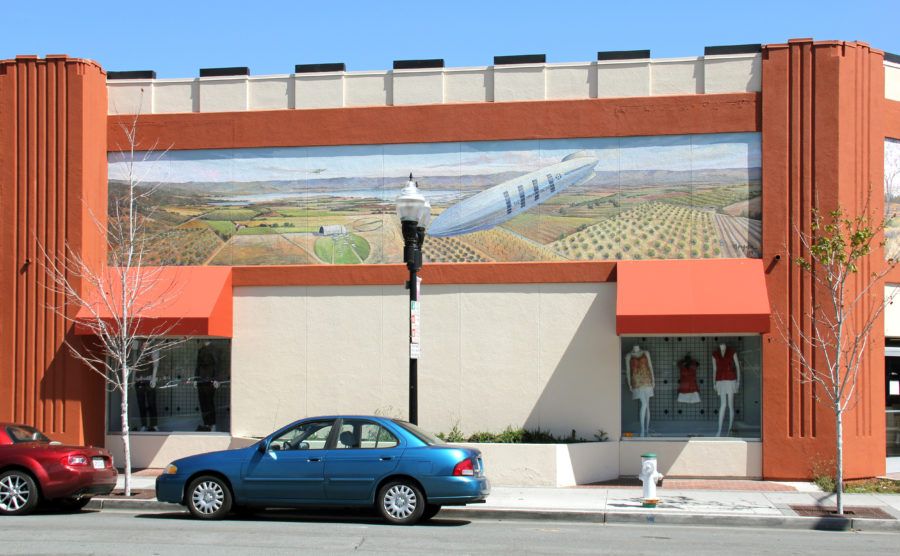 Moffett Field Mural in Sunnyvale, California