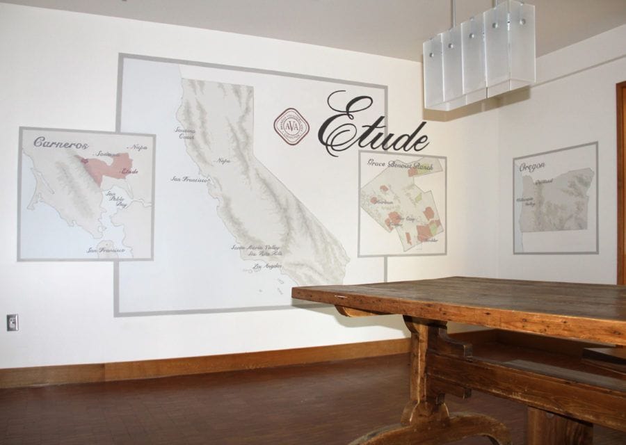 Regional Map Mural for Commercial Business Interior Wall