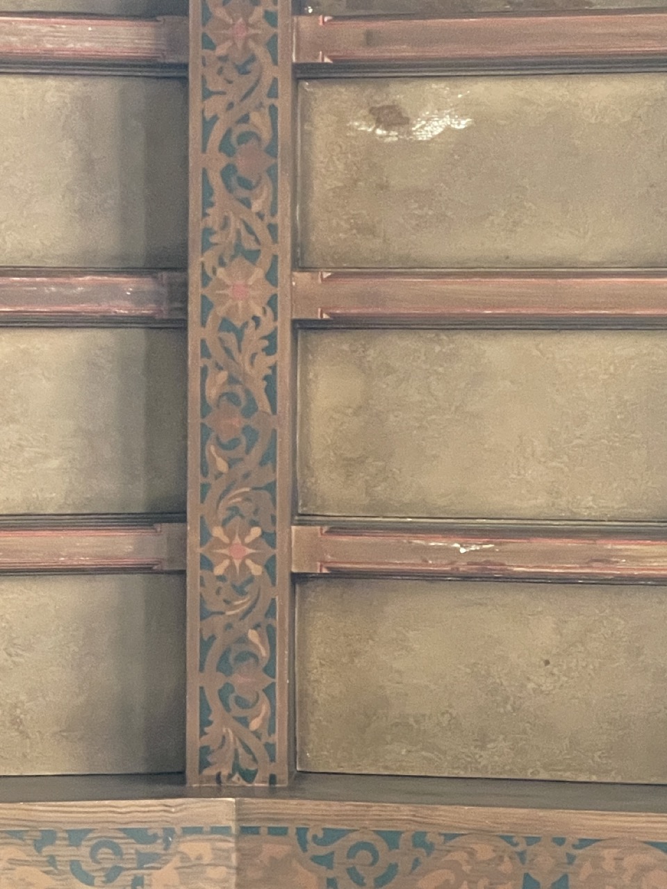 Diridon train station ceiling before Morgan's restoration