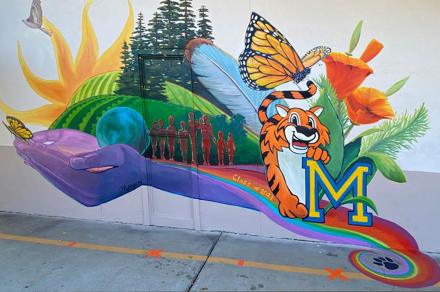 Cupertino Mural at Montclaire Elementary School in California