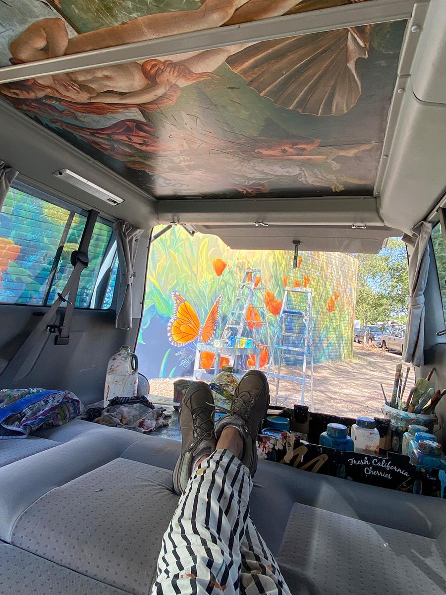 Life of a Bay Area Muralist - Taking a Paint Break