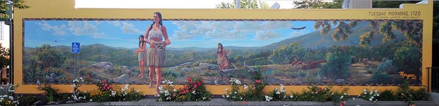 Mural Dedicated to the Mishewal-Wappo Tribe