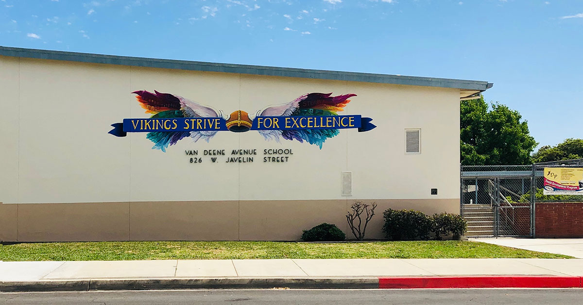 Van Deene Elementary Mural at Torrance, California