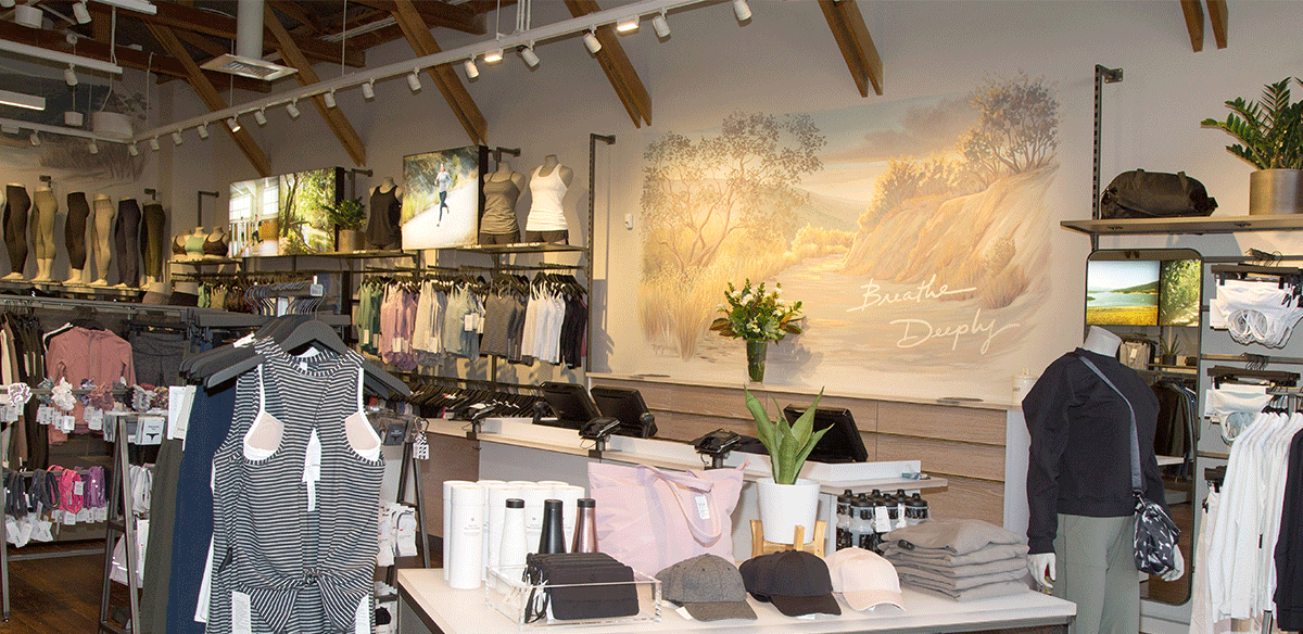 Retail Mural Painting with Landscape Scene