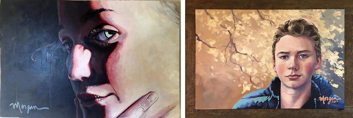 Teen Portrait Paintings by Bay Area Painter Morgan Bricca