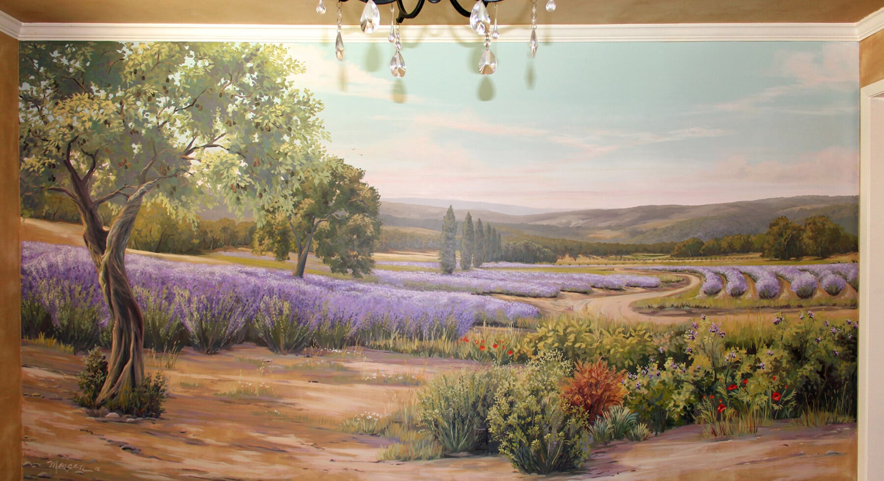 Residential Mural in Burligame, CA