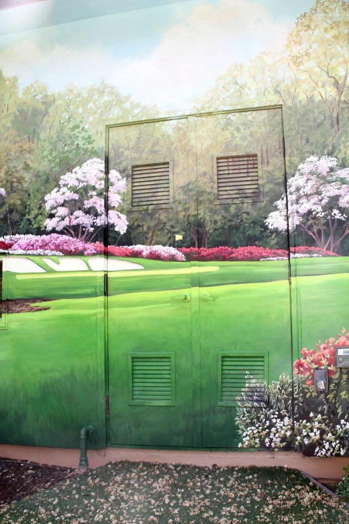 Augusta National Mural for Golf Club Putting Green