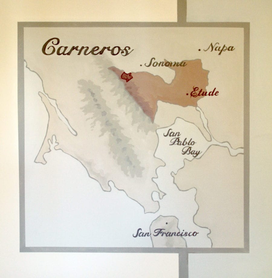 Carneross Mural at Etude Winery in California