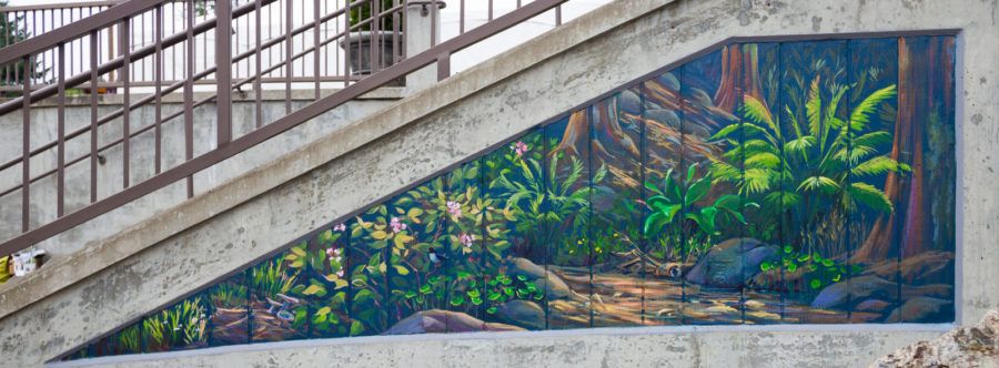 Ferns and Foliage Mural
