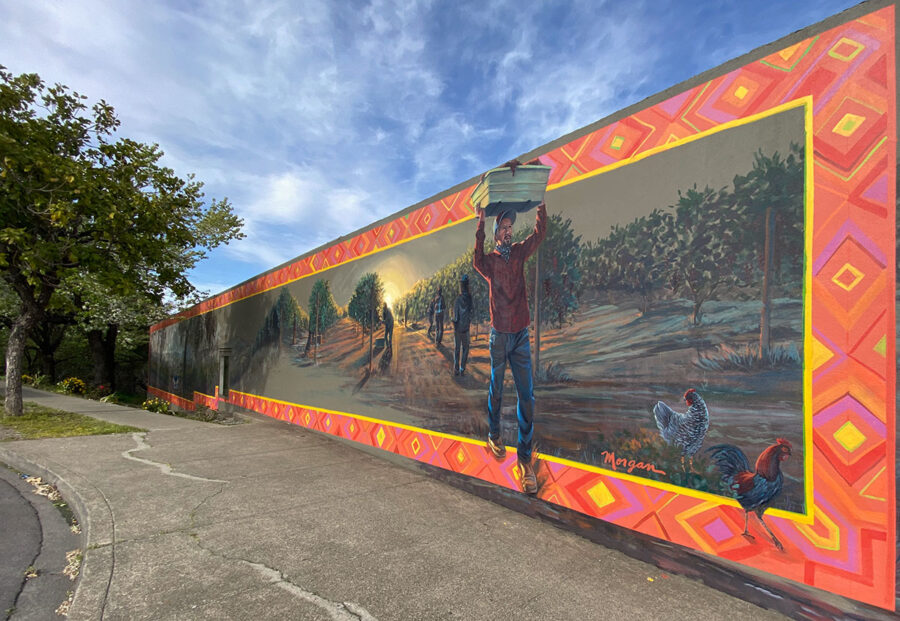Farming Wall Painting Mural by Bay Area Mural Artist