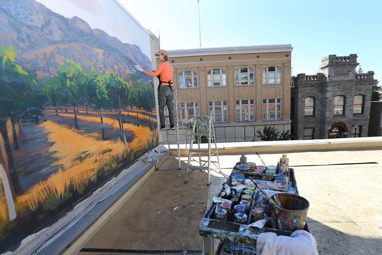 A Bay Area Mural Painter Hard at Work!