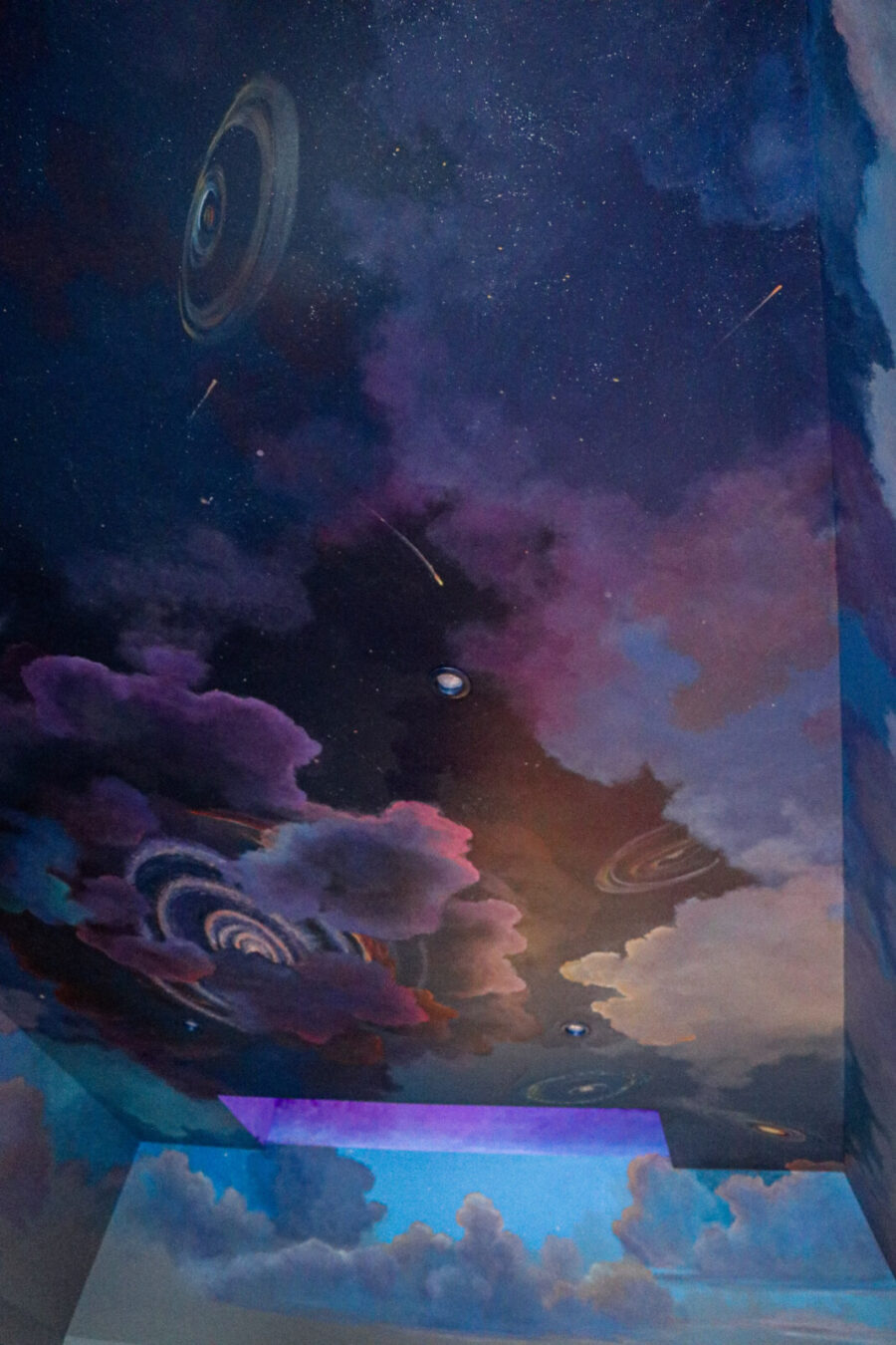 Supernova Mural for Galactic Ceiling Painting