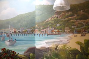 Mexican Landscape Mural Beach Front View