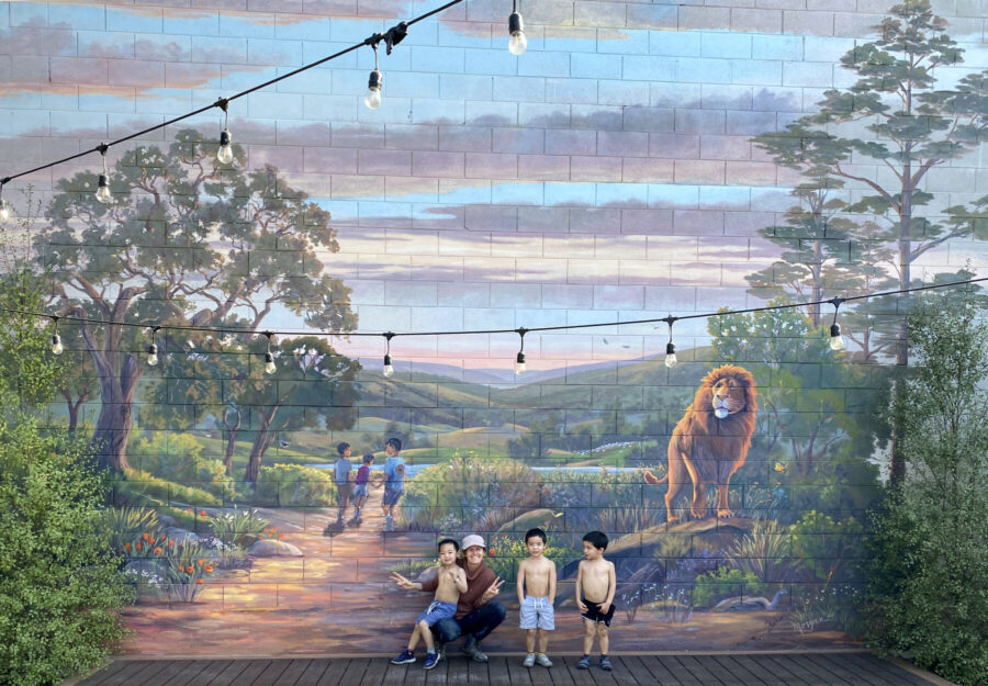 Kid-friendly Mural with Lion for Campbell House