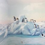 Penguin wall detail