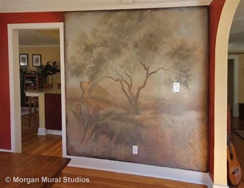 Vintage Tree Mural for Private Residence
