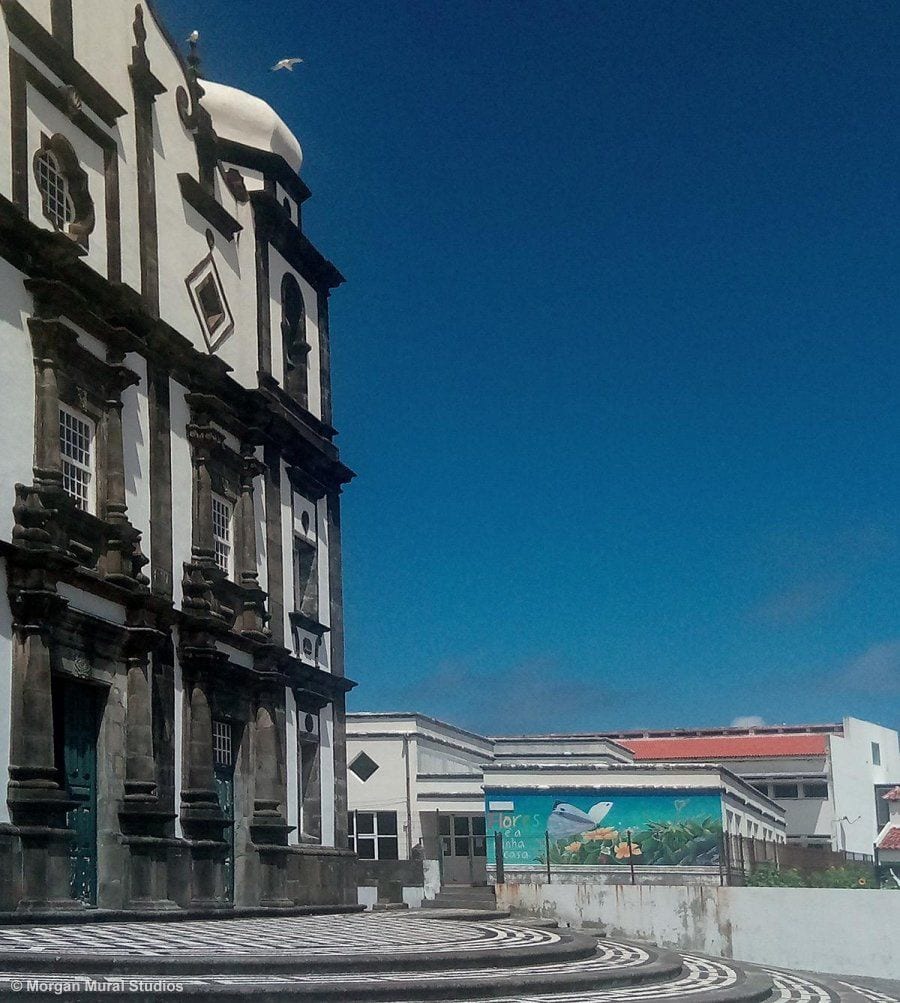 Island Art... Butterfly Mural in the Azores 