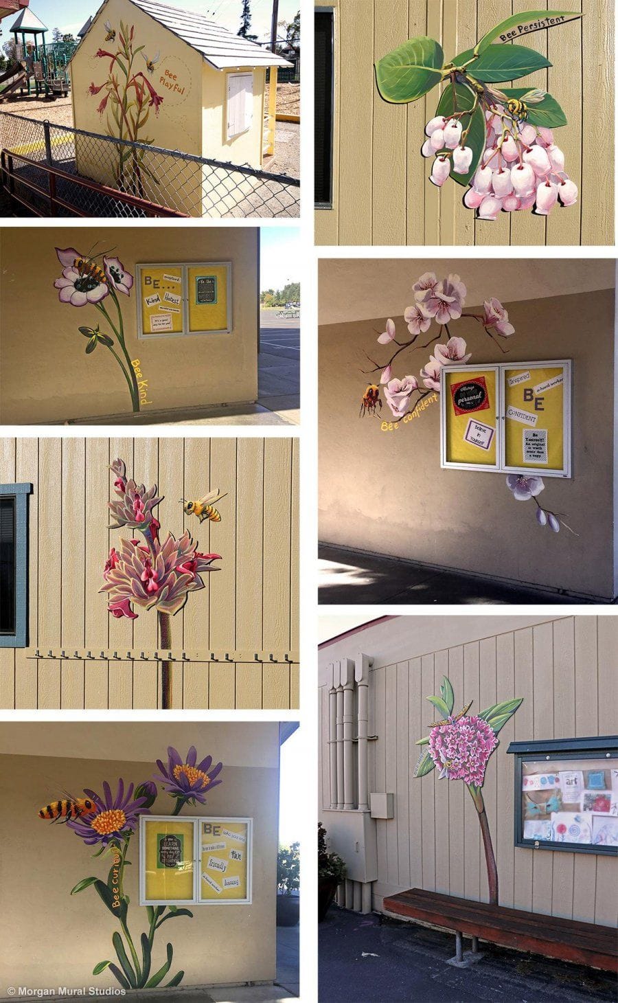 Wildflower Art Handpainted for Elementary School