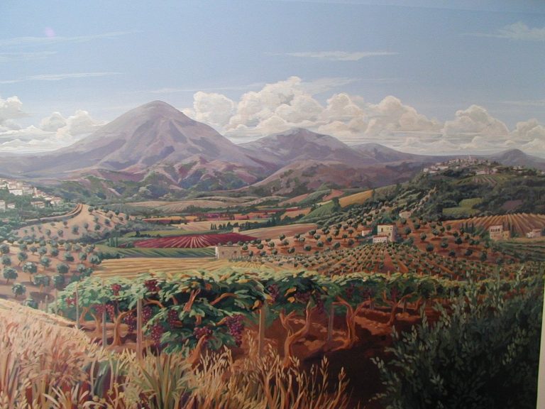 italian landscape mural 001