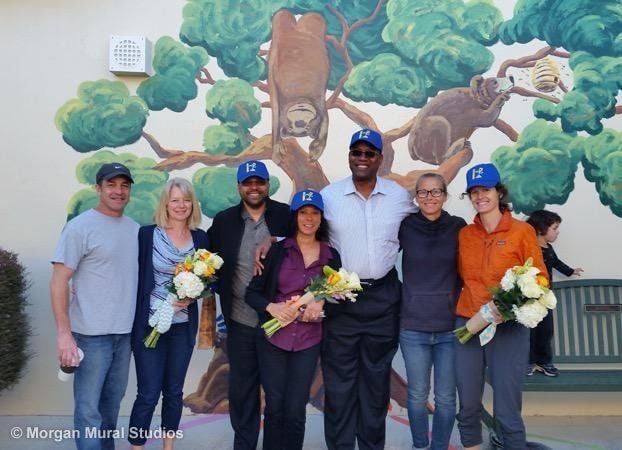 Mural Team at Bubb Elementary School's Beautiful Day Project