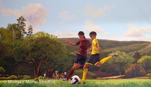 Soccer Mural for School