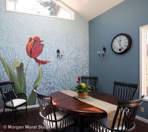 tulip mural dining room083428